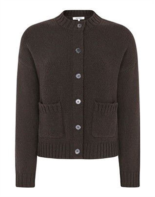 SRTimo Cardigan Strik - Coffee Bean Melange